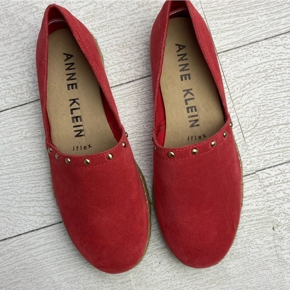 Anne Klein Kaily red Espadrille flat slip on size 6.5